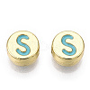 Alloy Enamel Beads ENAM-S122-029S-A-RS-1