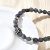 Brass Beaded Bracelets BJEW-Z094-03E-3