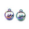 Rainbow Color Alloy Charms PALLOY-N156-223-2