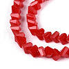 Opaque Glass Beads Strands GLAA-N019-4mm-02-3