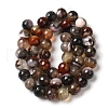 Dyed & Heated Natural Fire Crackle Agate Beads Strands G-P539-B01-04-3