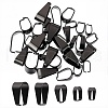SUNNYCLUE 40Pcs 5 Styles 304 Stainless Steel Snap on Bails STAS-SC0004-94-1
