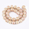 Electroplate Glass Beads Strands EGLA-S177-11B-M-2