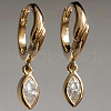 S925 Sterling Silver Horse Eye Hoop Earrings GT9786-1