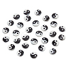  50Pcs Natural Freshwater Shell Printed Beads SHEL-NB0001-56A-1