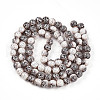 Transparent Baking Painted Glass Beads Strands DGLA-N009-10mm-08-3