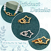   2Pcs 2 Colors 925 Sterling Silver Fold Over Clasps STER-PH0001-99-4
