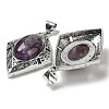 Natural Amethyst Big Pendants G-Z050-08B-2