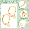   Brass Leverback Earring Findings with Jump Rings & Brass Rings DIY-PH0023-17-4