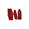 Rectangle Velvet Single Watch Storage Bag with Flip Cover ABAG-WH0038-59-7