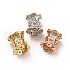 Rack Plating Brass Micro Pave Cubic Zirconia Beads KK-C010-44-1