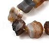 Raw Rough Natural Grey Agate Beads Strands G-Z087-B20-4