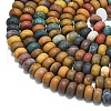 Natural Ocean Jasper Beads Strands G-P575-A36-8x5mm-3