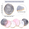   6Pcs 3 Colors Oval Resin Palette MRMJ-PH0001-60-5