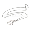 2Pcs 2 Colors 304 Stainless Steel Mom and Daughter Pendant Necklaces for Mother's Day Gift NJEW-JN05193-6