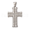 304 Stainless Steel Pendants STAS-C129-03A-P-1