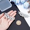 Fingerinspire 1Pair Alloy Rhinestone Shoe Buckle Clasps FIND-FG0001-18-3