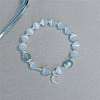 Moon Alloy Cat Eye & Natural Moonstone Round Beaded Charm Bracelets WG18D49-10-1