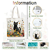 Canvas Women's Tote Bags ABAG-WH0057-002-2