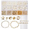 10Style Imitated Pearl Acrylic Beads and CCB Plastic Beads DIY-YW0007-51-1