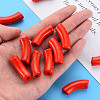 Opaque Crackle Acrylic Beads X2-MACR-S372-001N-009-5