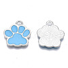 Alloy Enamel Pendants ENAM-T016-22P-E-RS-3