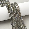 Natural Labradorite Beads Strands G-U017-6mm-01-1