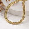 Brass Wheat Chain Necklaces for Women NJEW-B126-02G-2