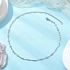 304 Stainless Steel Cross Link Chain Necklaces for Women NJEW-JN05118-02-1