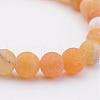Natural Weathered Agate(Dyed) Stretch Beads Bracelets BJEW-JB02513-02-2