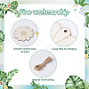 100Pcs 10 Styles Elecrelive Mixed Shapes Wood Pendants WOOD-EL0001-01-3
