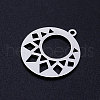 Tarnish Resistant 201 Stainless Steel Pendants STAS-S105-JN387-1-2