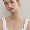 16Pcs 4 Styles Rack Plating Brass & Cubic Zirconia Pendants KK-HS0001-13-7