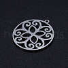 201 Stainless Steel Pendants STAS-Q201-JN346-1-2