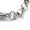 304 Stainless Steel Link Chain Bracelet BJEW-Z023-08P-3