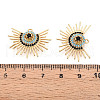 Brass Micro Pave Cubic Zirconia Pendants KK-N263-56G-3