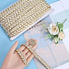 Polyester Fried Dough Twist Lace Ribbon OCOR-WH0078-107A-3