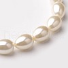 Eco-Friendly Glass Pearl Teardrop Beads Strands X-HY-O001-C-01A-1