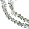 Electroplate Glass Beads Strands EGLA-L038-FR02-3
