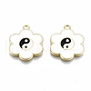 Rack Plating Alloy Enamel Pendants ENAM-T014-01A-RS-1