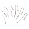 Star Glass & Acrylic Beads Charms Bookmarks AJEW-JK00371-2