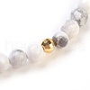 Natural/Synthetic Gemstone Stretch Bracelets Sets BJEW-JB03797-3