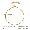 European Style Stainless Steel Round Snake Chain Anklets for Women PL9506-1-2
