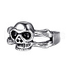 Tibetan Style Alloy Finger Rings FS-WG69790-05-4