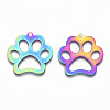 Ion Plating(IP) 201 Stainless Steel Pet Pendants STAS-R114-017-2