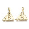 Brass Micro Pave Cubic Zirconia Pendants KK-R136-033-NF-1