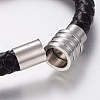 Braided Leather Cord Bracelets X-BJEW-H560-26-4