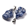 Natural Blue Spot Jasper Pendants G-B127-06P-10-3