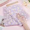 4 Yard Daisy Pattern Nylon Mesh Fabric AJEW-WH0314-459A-3