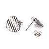 304 Stainless Steel Stud Earring Findings STAS-I183-04B-P-3